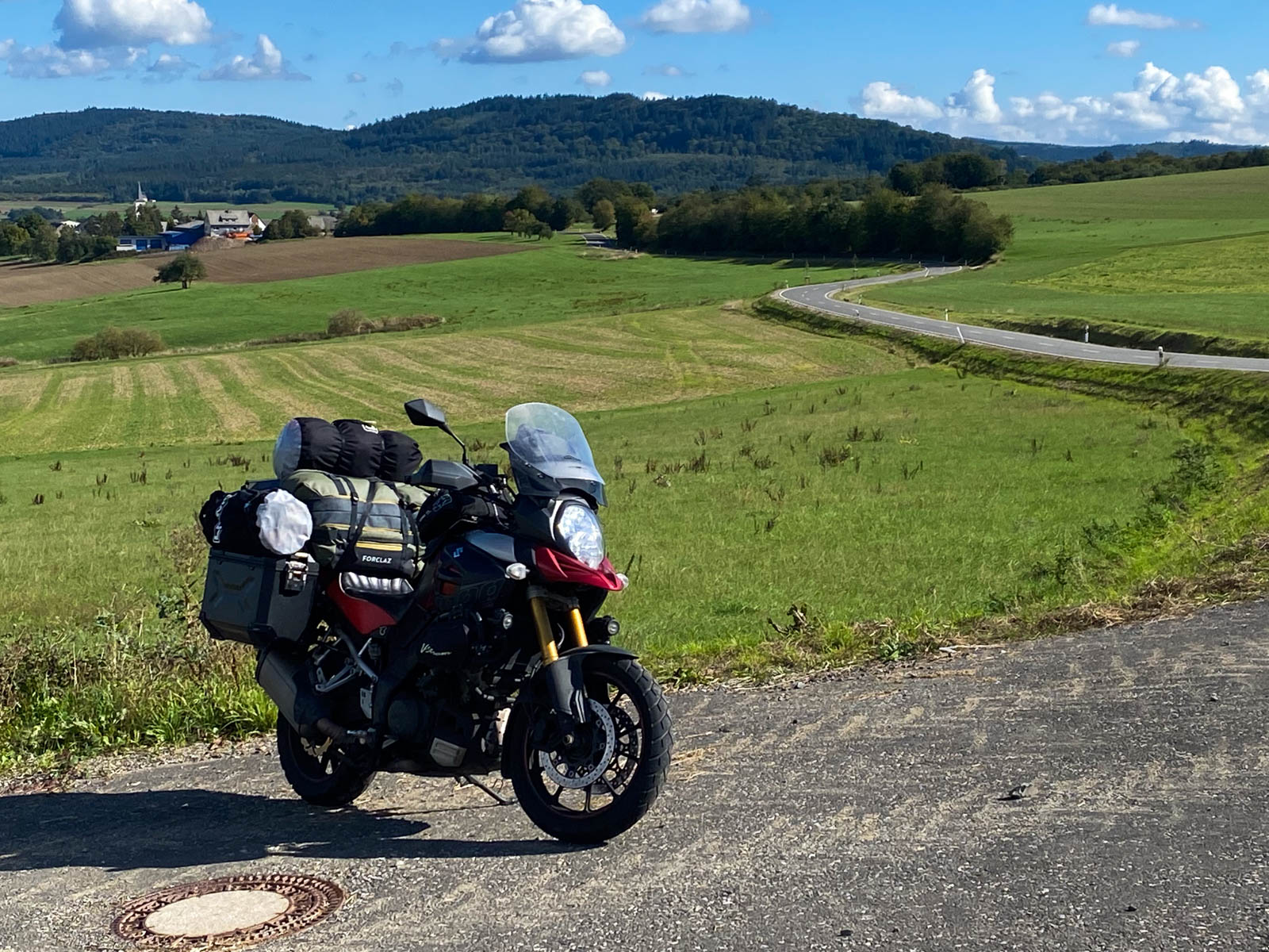 Riding from Germany to Belgium